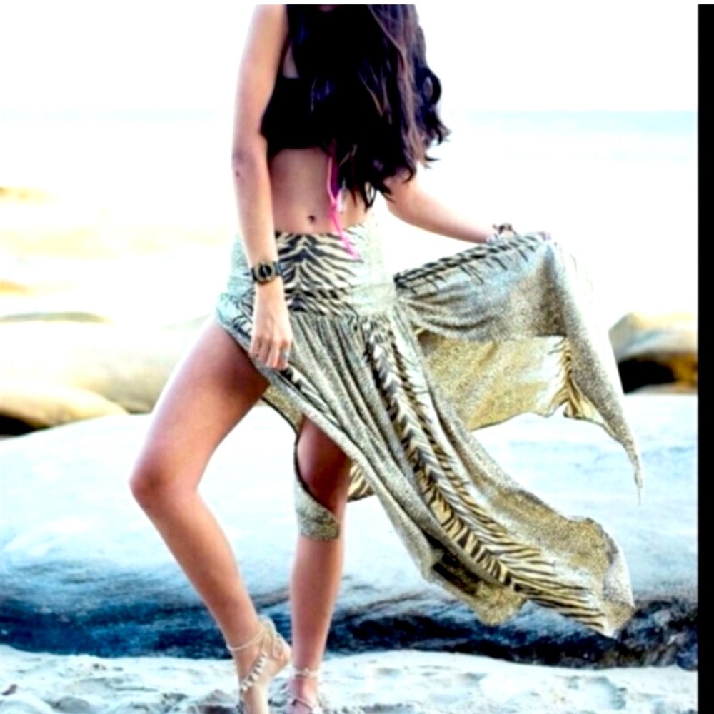 Vintage Spell and the Gypsy Jungle Split Skirt